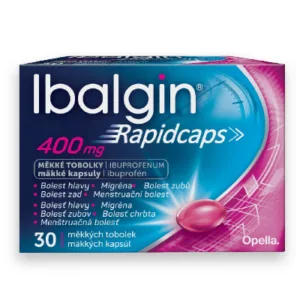 Ibalgin Rapidcaps 400 mg, 30 mäkkých kapsúl